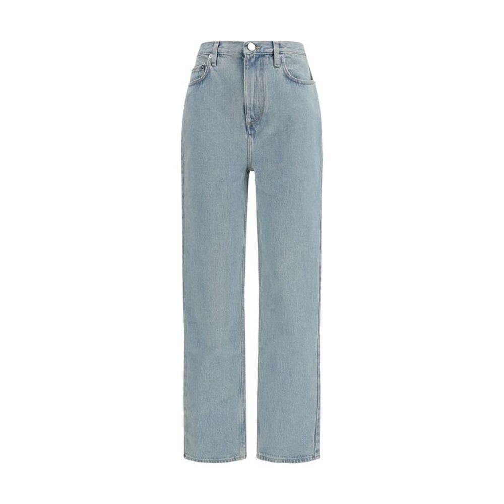 Loulou De Saison Blue Cotton Straight-Leg Women's Jeans